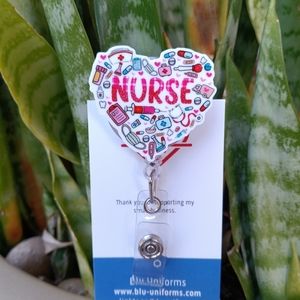 Nurse badge reel holder
